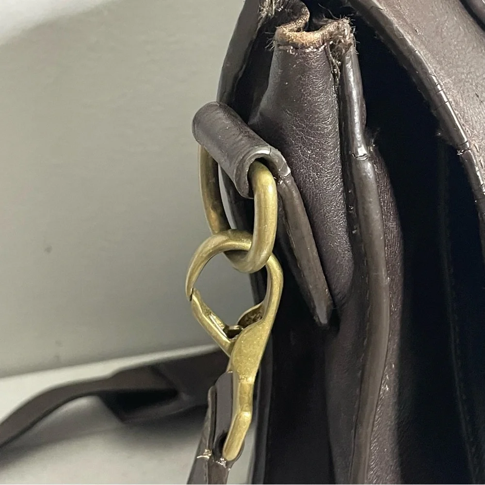 HIDESIGN Leather Briefcase Messenger Shoulder Bag Laptop Satchel